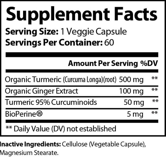 Maximum Strength Turmeric w/ Ginger Compound